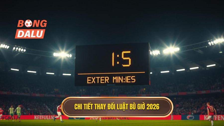 2. Chi tiết thay đổi Luật bù giờ 2026
