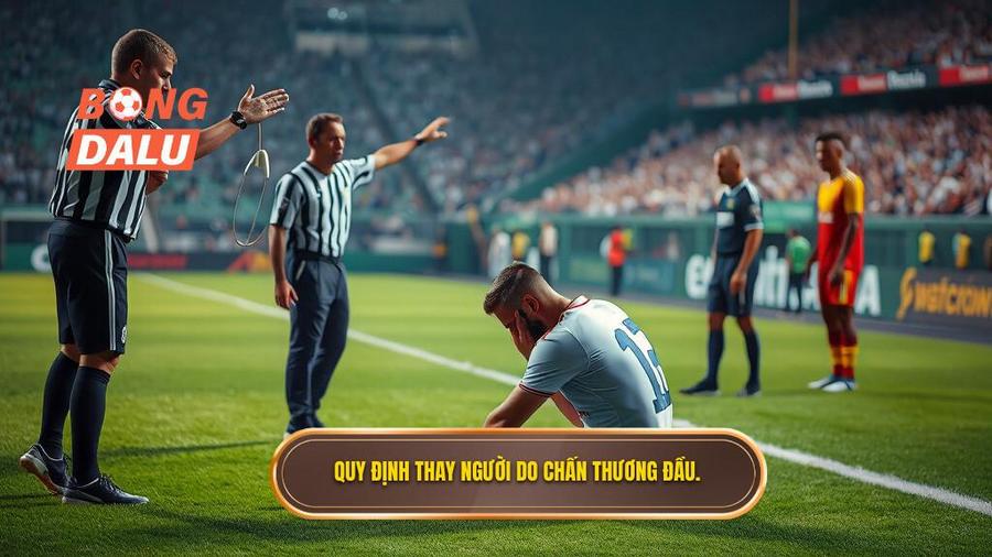2. Quy định thay người do chấn thương đầu.